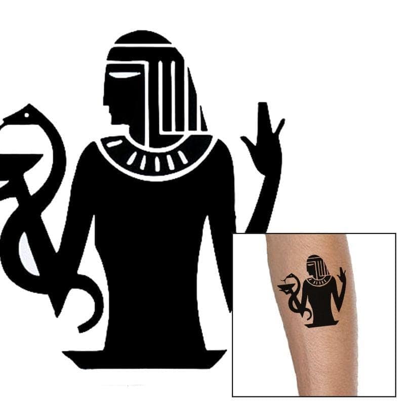Slange Tatovering Gamle Egypten (Midlertidig)