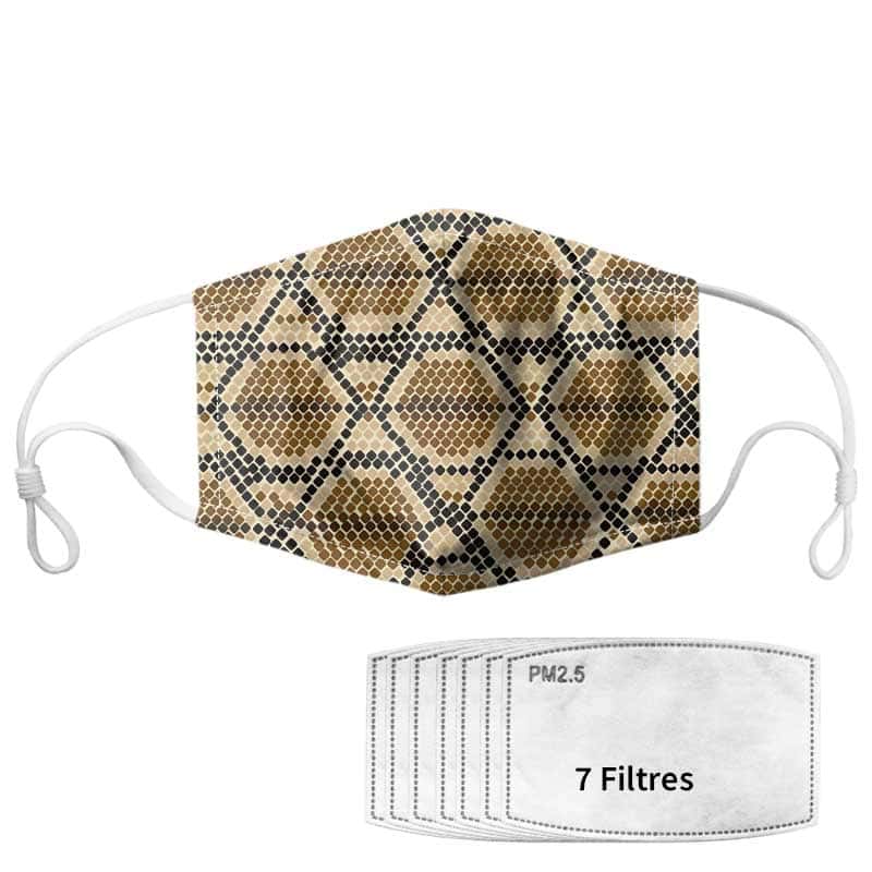 Slange Maske Anti-Forurening Beige