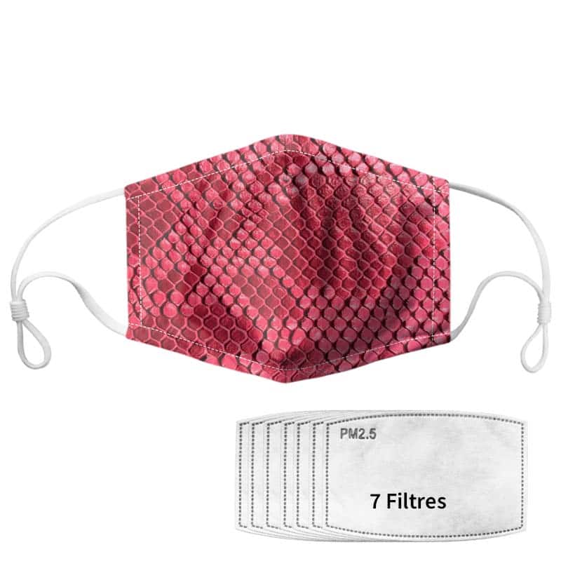 Slange Maske Python Pink
