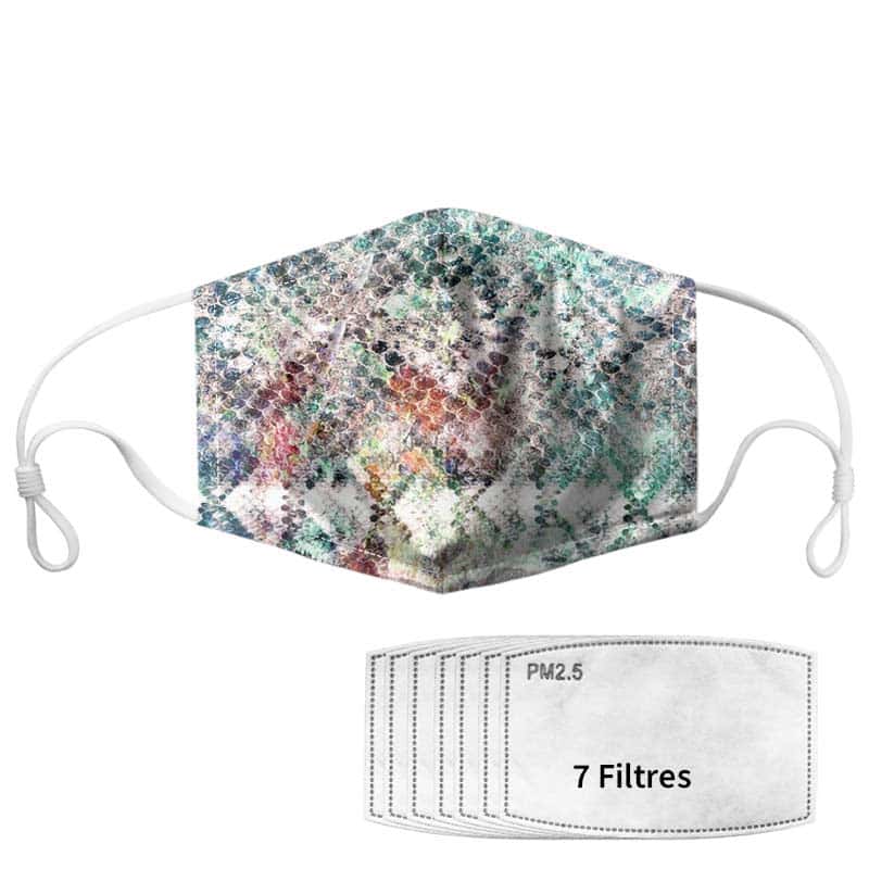 Slange Maske Multifarvet