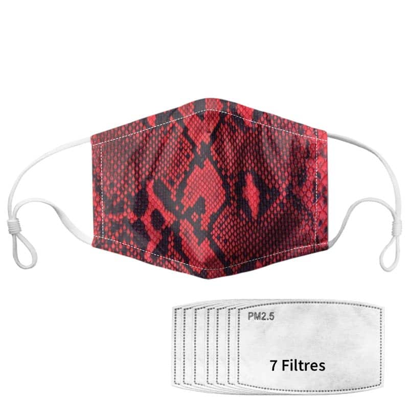 Slange Maske Rød