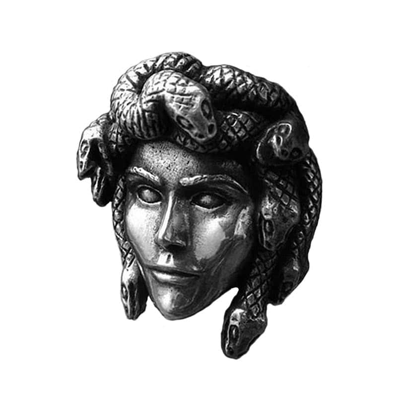 Slange Ring Gorgon Medusa (Stål)