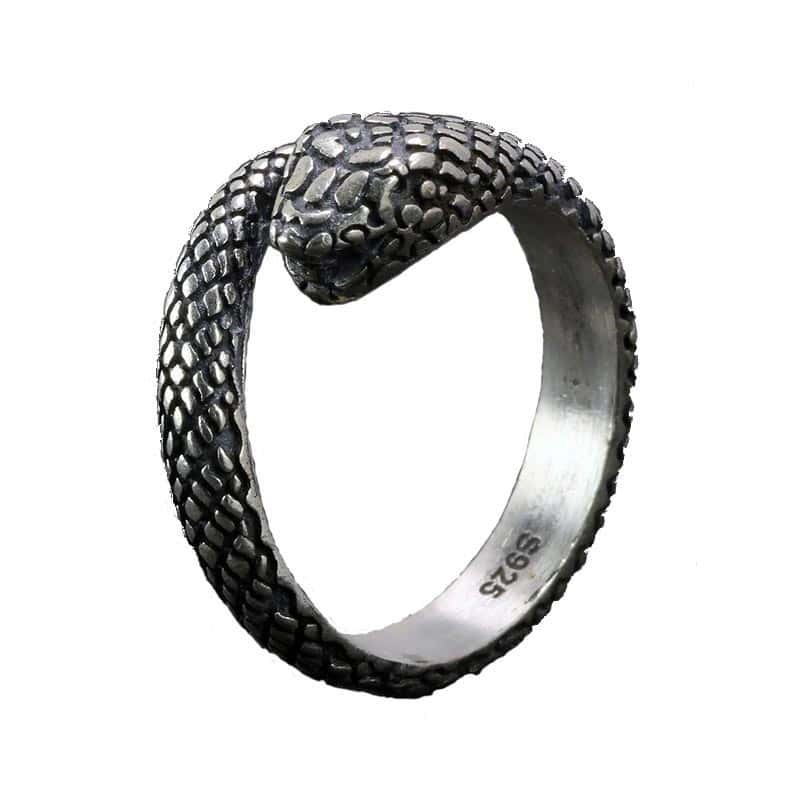 Slange Ring Antik (Sølv)