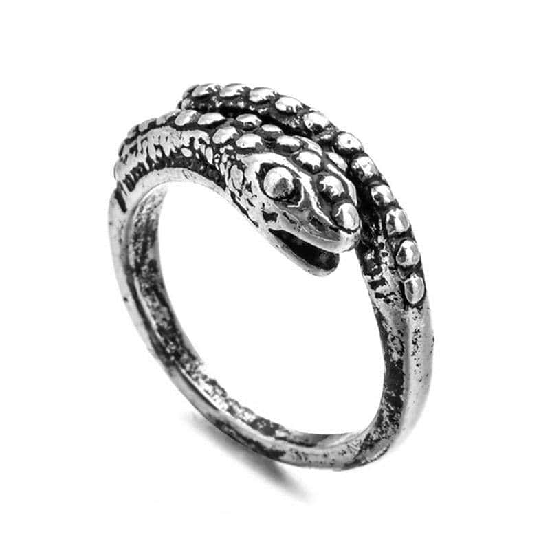 Slange Ring Antik (Stål)