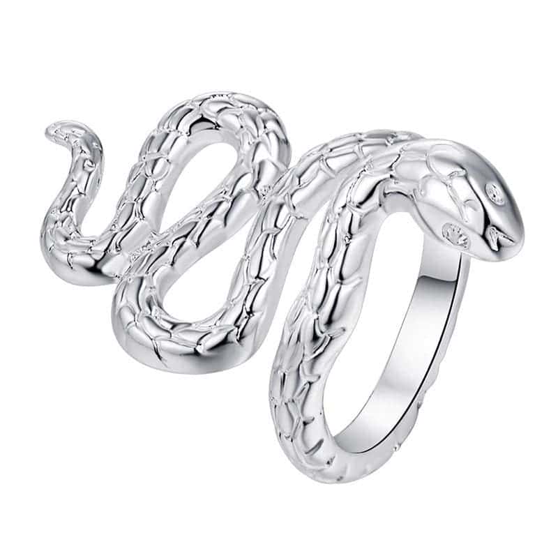 Slange Ring Charme (Sølv)