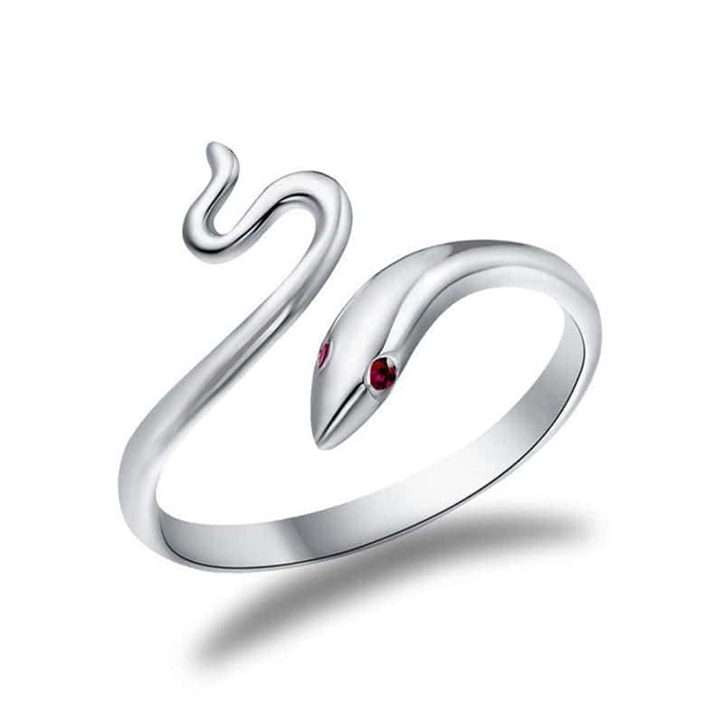 Slange Ring Finessen (Sølv)