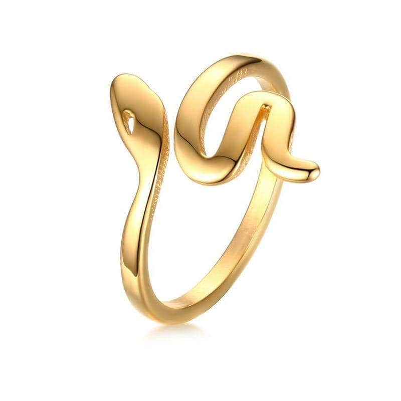 Slange Ring Goldy (Stål)