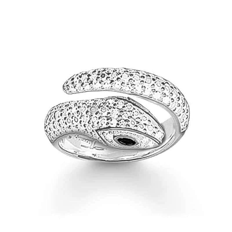 Slange Ring Zircon Esperanza (Sølv)
