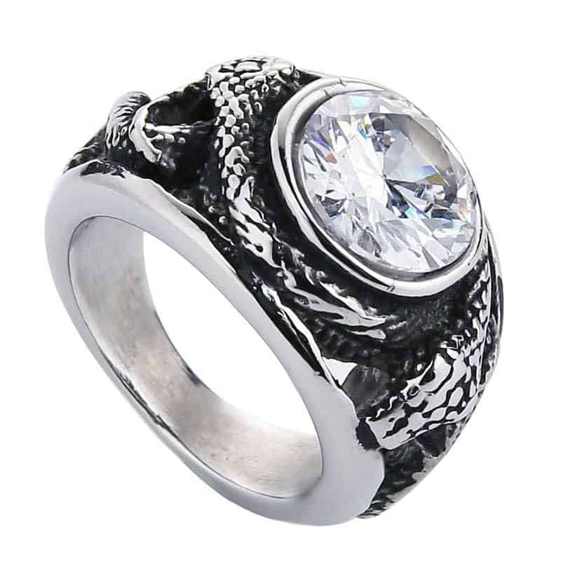 Slange Ring Ridderspore (Stål)