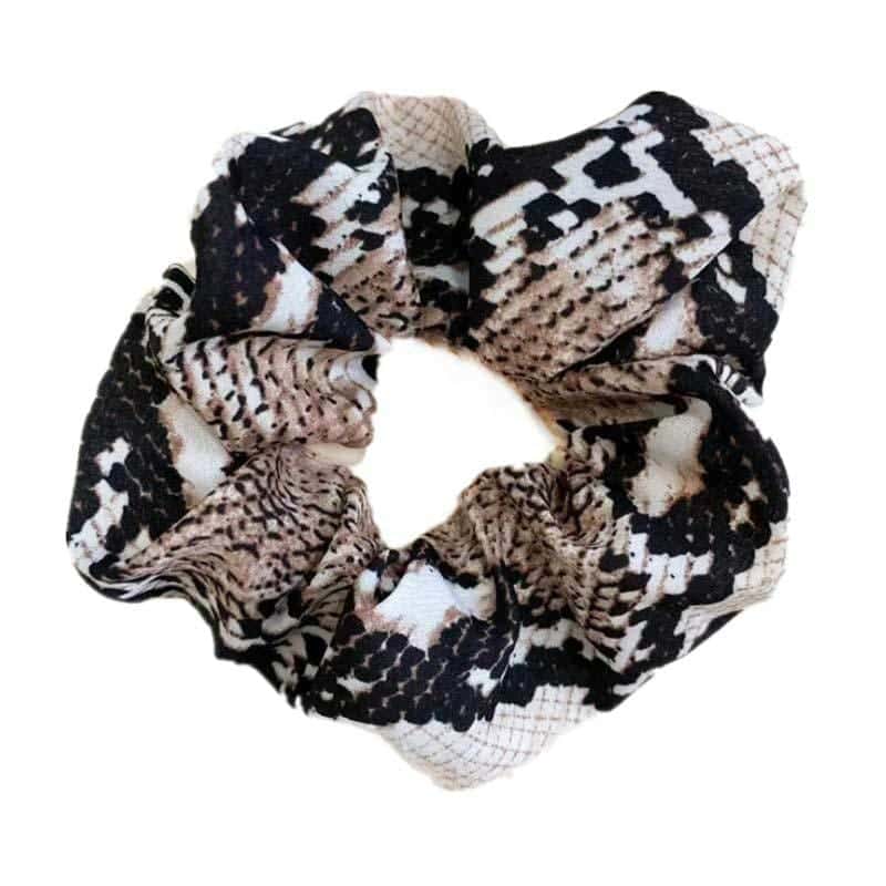 Hårelastikker Python Print (Scrunchies)