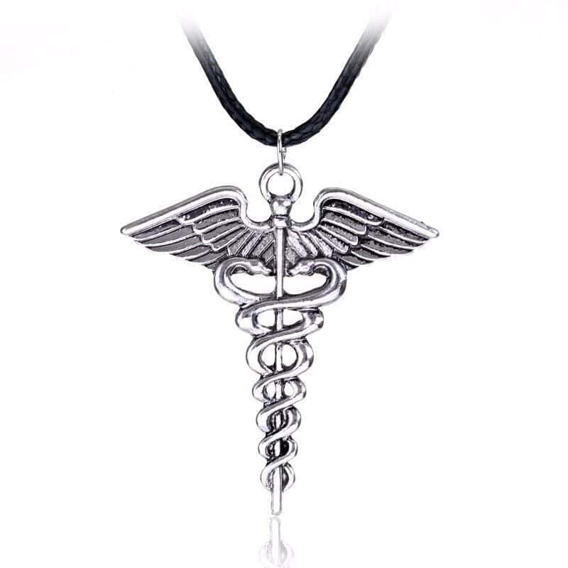 Slangehalskæde Caduceus (Sølv)