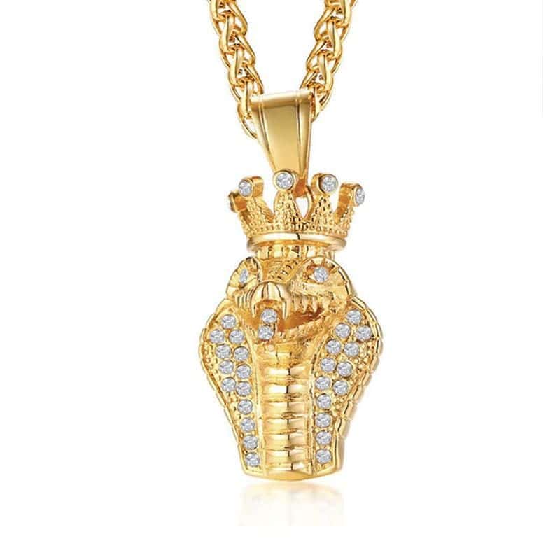 Slangehalskæde Konge Cobra (Guld)