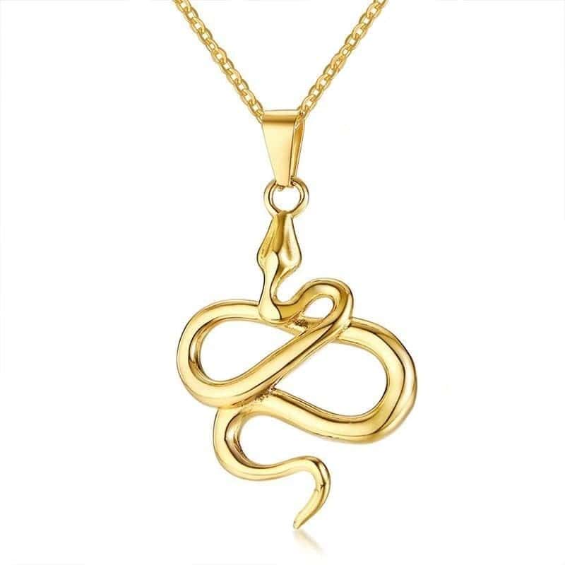Slangehalskæde Slange (Guld)