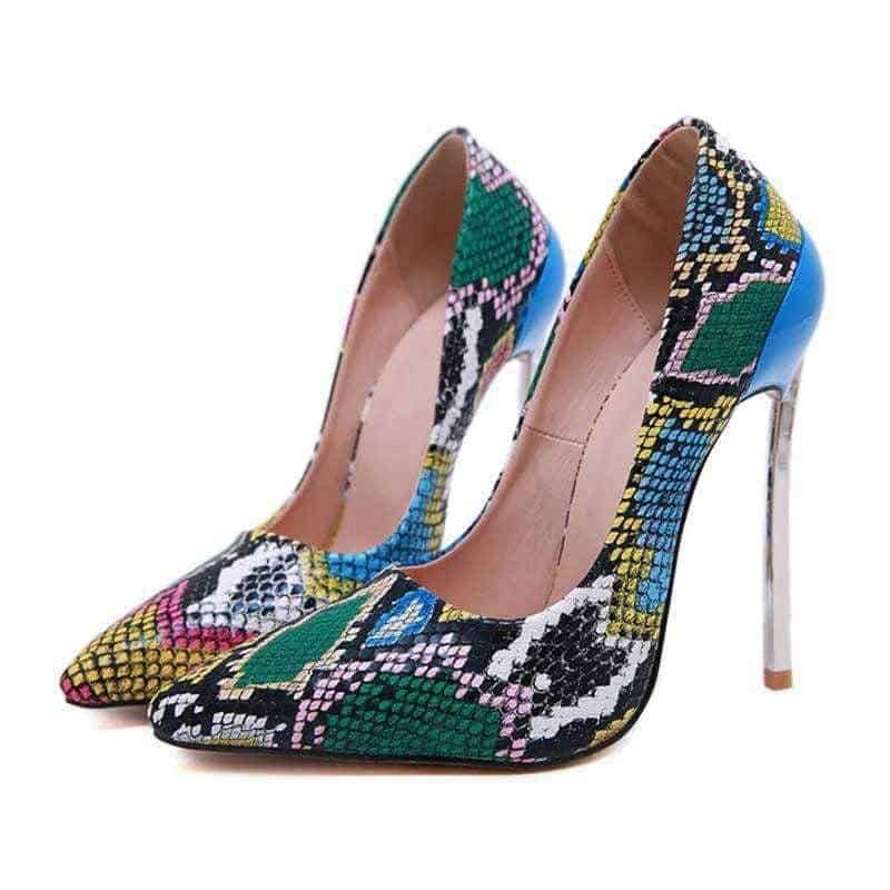 Slange Pumps Harlekin (Python)