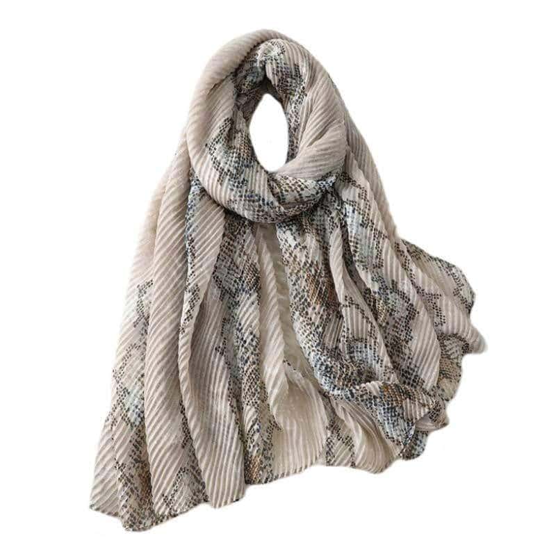 Slange Tørklæde Beige