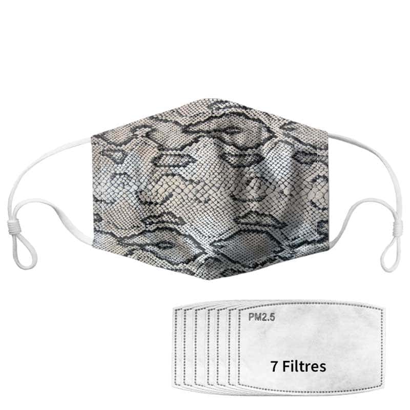 Slange Maske Python Grå