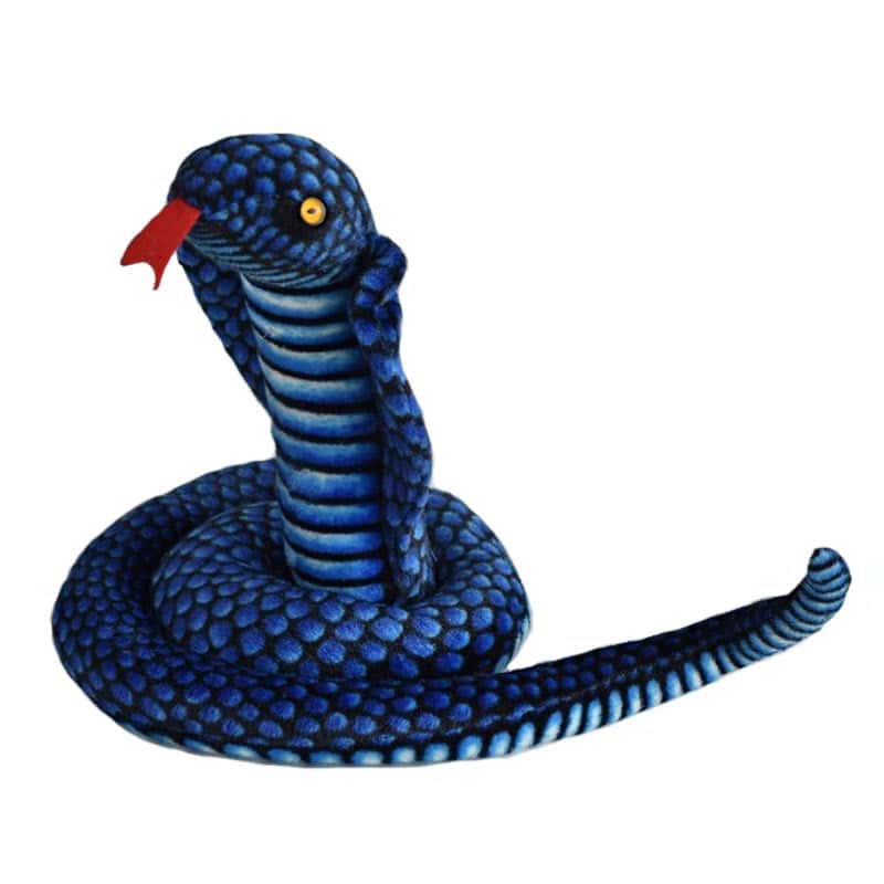 Slange Bamse Blå Cobra